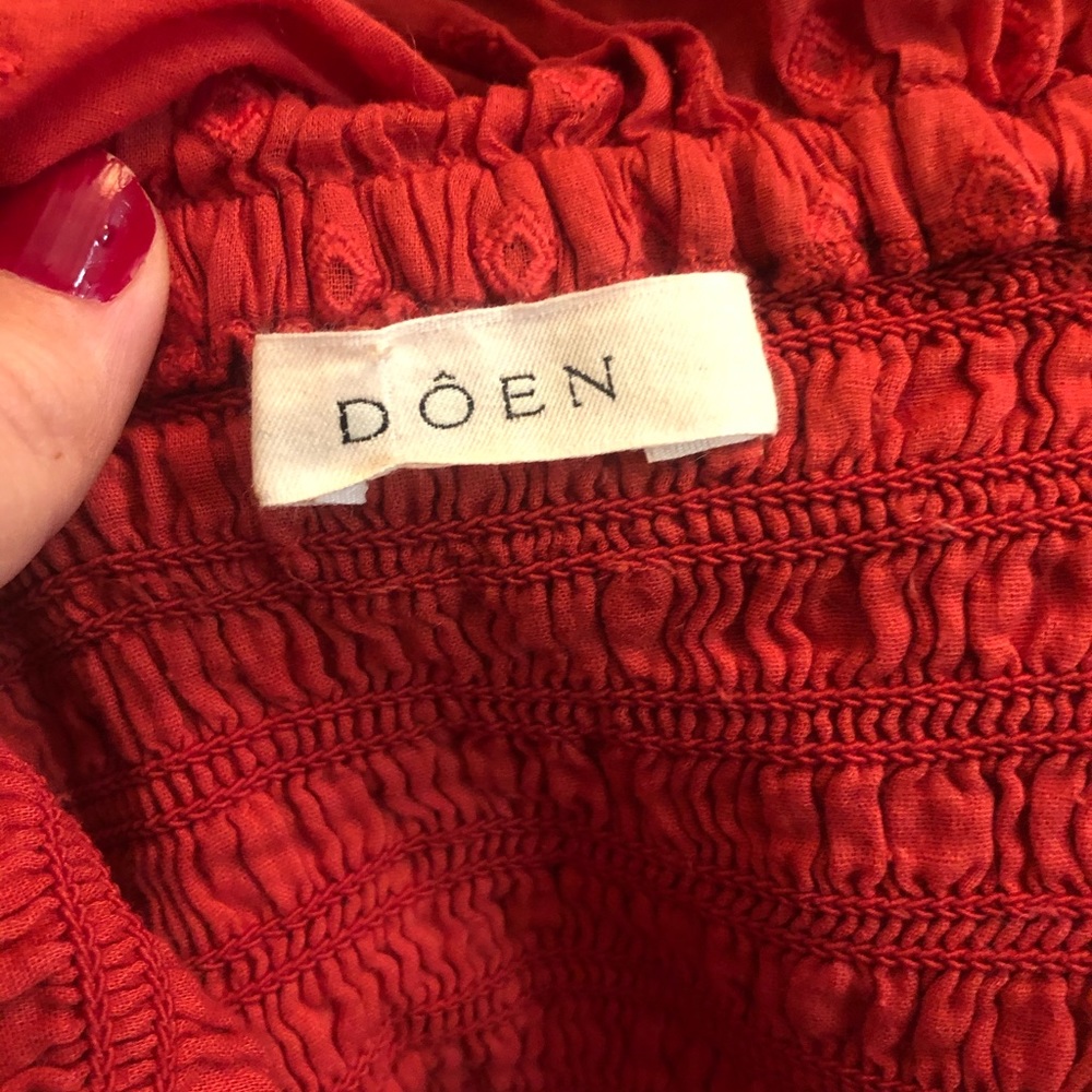 **SOLD** Doen Sol dress in Tomato red - Picture 5 of 6